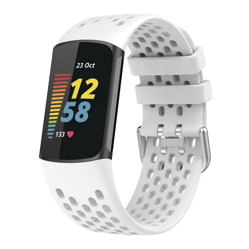 Silicone watch band for Fitbit Charge 5, Charge 6