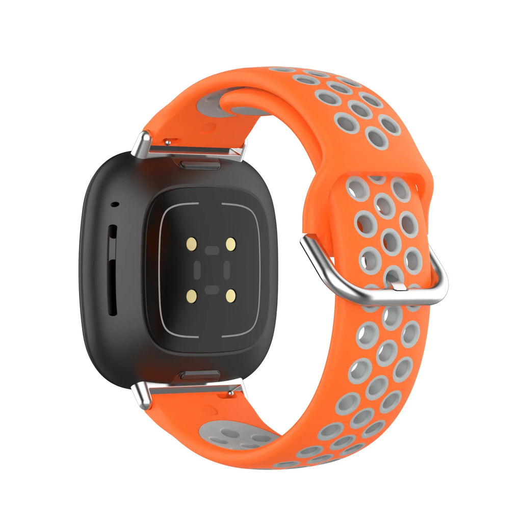 Silicone watch band for Fitbit Versa 3, Versa 4, Sense 1 and Sense 2
