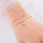 Pulsera Estrella de David oro
