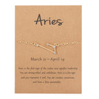Pulsera Mujer Signo del Zodiaco 12 Constelaciones aries