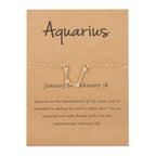 Pulsera Mujer Signo del Zodiaco 12 Constelaciones acuario
