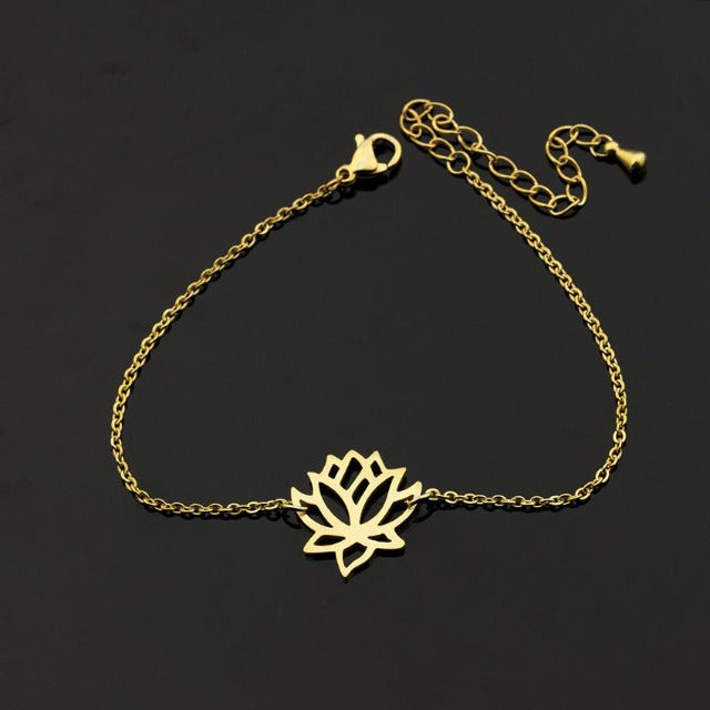 Bracelet Fleur de Lotus  Or
