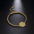 Pulsera Flor de la Vida Dawapara Mandala Esclava oro