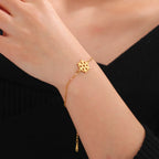 Bracelet Flocon de Neige or