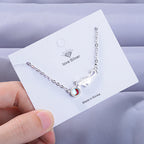 Silver Playing Cat ID Bracelet