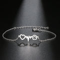 Silver Heart Paw ID Bracelet