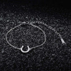Pulsera / Brazalete Herradura Pezuña Amuleto de la suerte plata