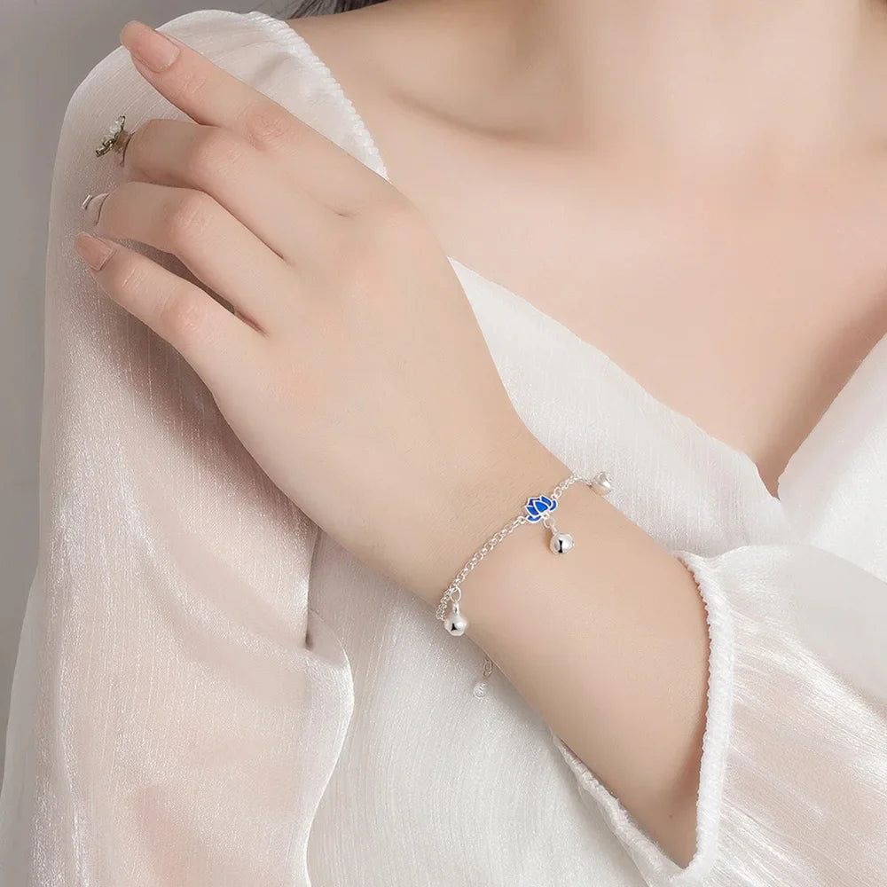 Pulsera Esclava Flor de Loto para Mujer