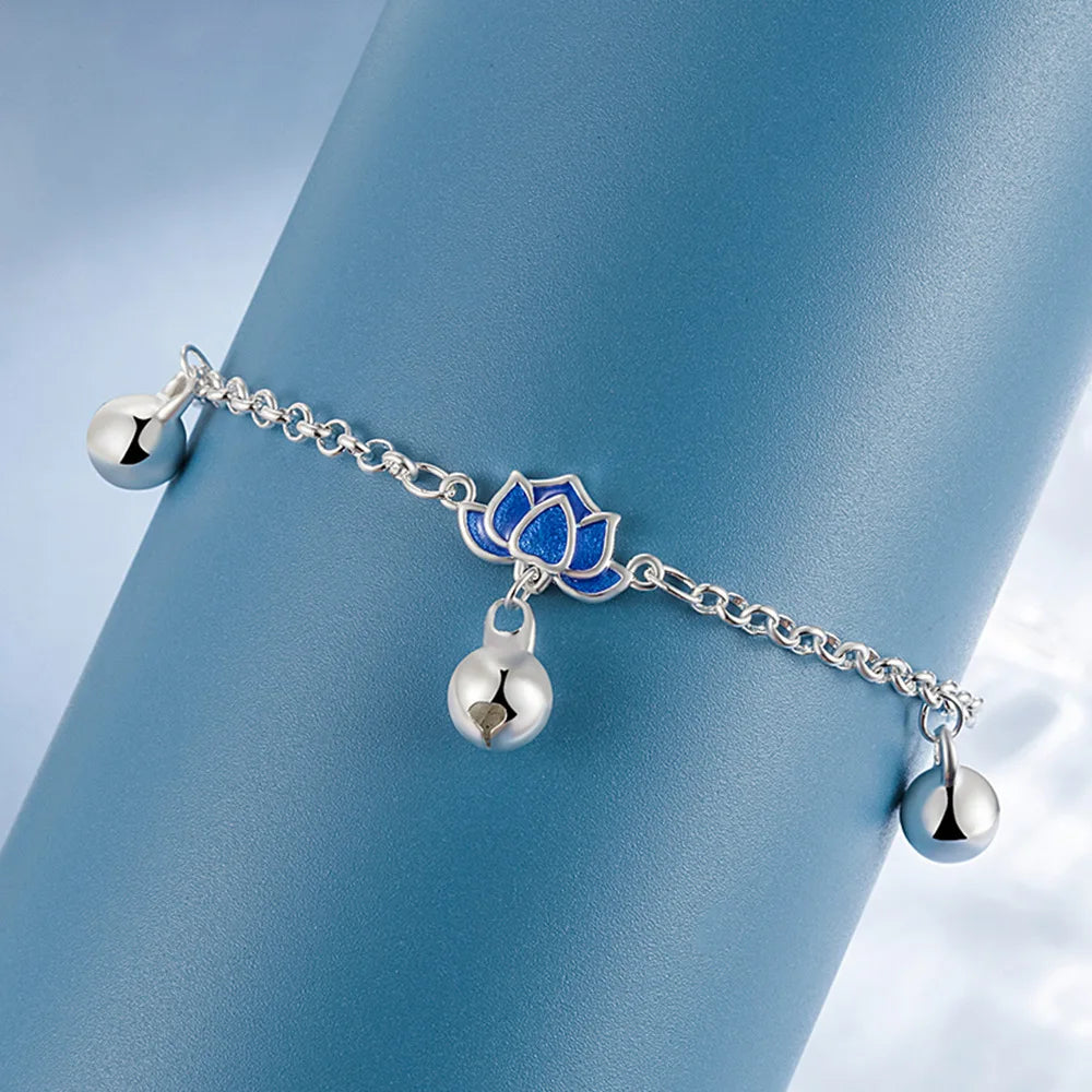 Pulsera Esclava Flor de Loto para Mujer
