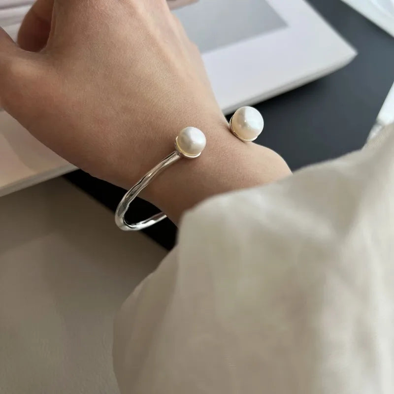 Bracelet Gourmette Originale pour Femme avec Perles