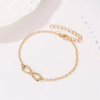 Discrete Infinity Bracelet gold