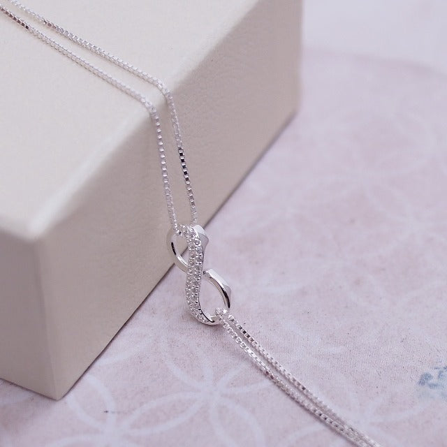 Silver Infinity Bracelet for Women