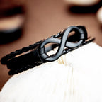 Men's Black Infinity Bracelet