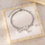 Infinite Pearl Bracelet silver