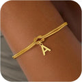 Pulsera lazo con inicial - letra 