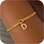 Pulsera lazo con inicial - letra 