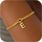 Pulsera lazo con inicial - letra 