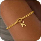 Pulsera lazo con inicial - letra 