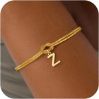 Pulsera lazo con inicial - letra 