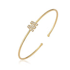 Bracelet initiale minimaliste m