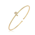 Bracelet initiale minimaliste p