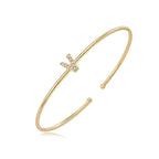 Bracelet initiale minimaliste v
