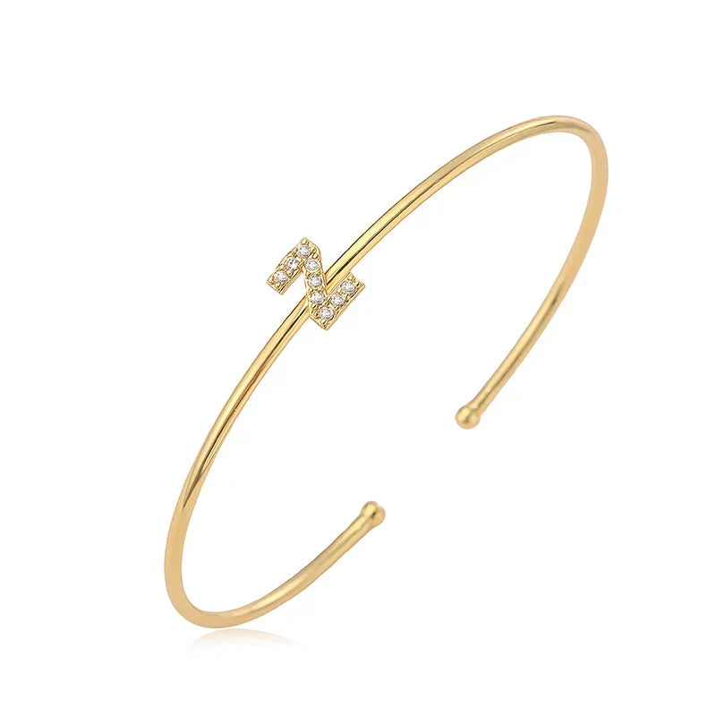 Bracelet initiale minimaliste z