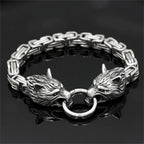 Giant Fenrir Viking Wolf Bracelet
