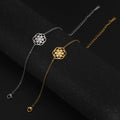Women's Sacred Geometry Mandala Bracelet Gold