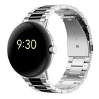 Pulsera Reloj de Acero Templado Smartwatch Google Pixel Watch 1 & 2 plata negro