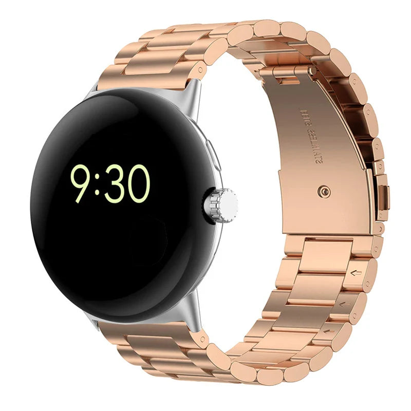 Pulsera Reloj de Acero Templado Smartwatch Google Pixel Watch 1 & 2 oro rosa