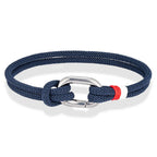 Bracelet nautique en corde tressée avec nœud pour homme ou femme