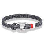 Bracelet nautique en corde tressée avec nœud pour homme ou femme