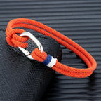 Pulsera náutica de cuerda trenzada con nudo para hombre o mujer 