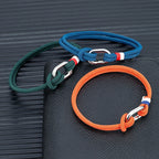 Pulsera náutica de cuerda trenzada con nudo para hombre o mujer 