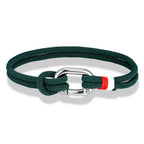 Pulsera náutica de cuerda trenzada con nudo para hombre o mujer 