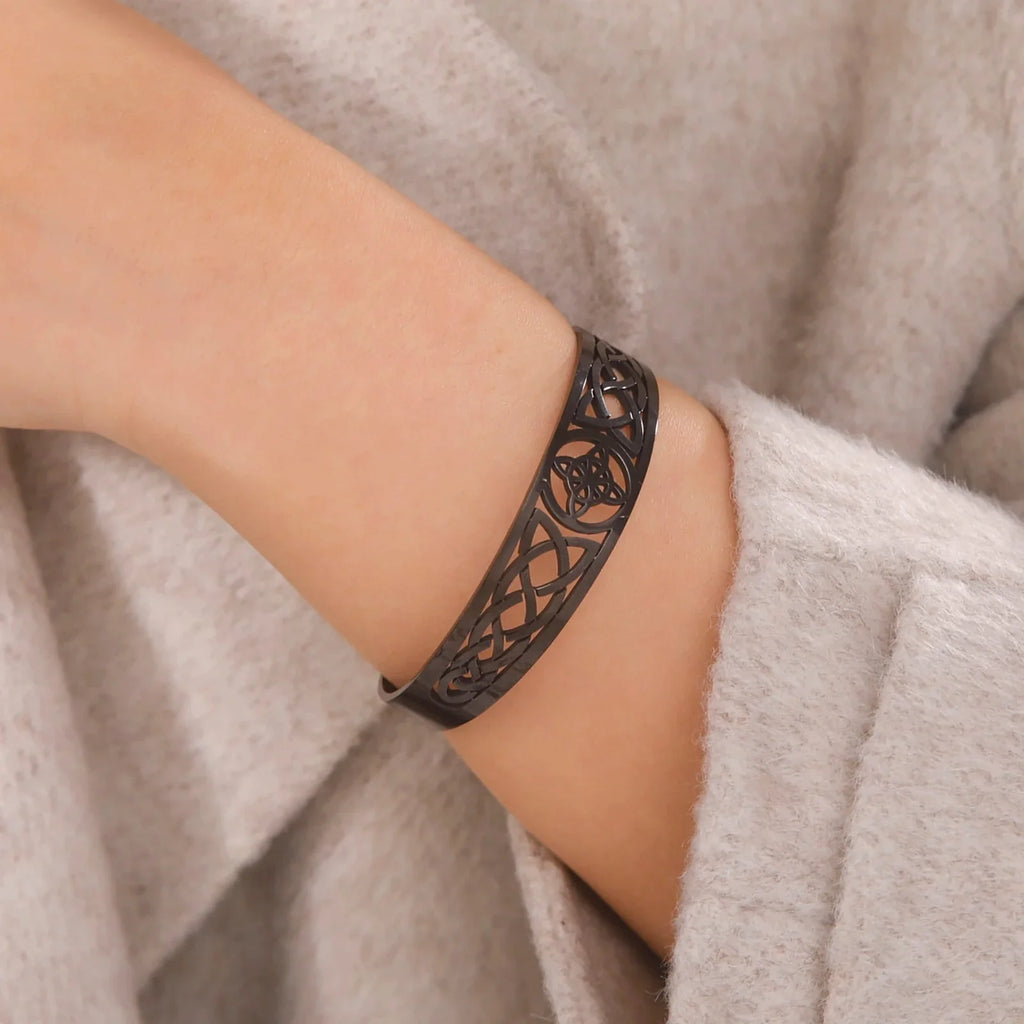 Pulsera Nudo de Bruja Esclava Protección Wicca negra
