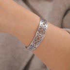 Pulsera Nudo de Bruja Esclava Protección Wicca plata