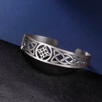Pulsera Nudo de Bruja Esclava Protección Wicca plata