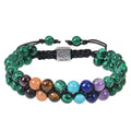 7 Chakra Stone Malachite Bracelet