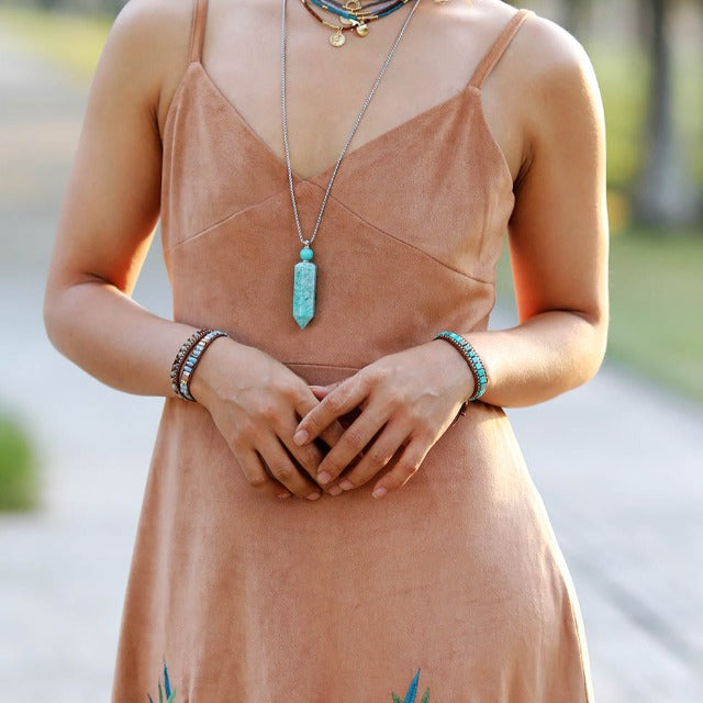 Pulsera de Piedra Jaspe Turquesa