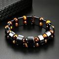 Bracelet Pierre Oeil de Tigre Gourmette Homme