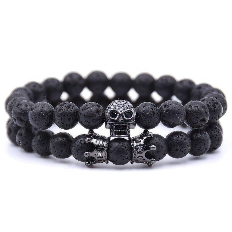 Bracelet Pierre Tête de Mort