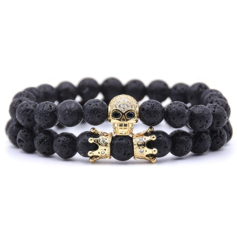 Bracelet Pierre Tête de Mort