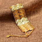 Bracelet pour femme arabe musulman islam or double