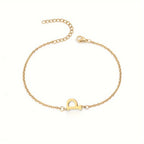 Bracelet Personnalisé pour Femme avec Initiale Or p