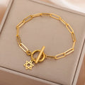 Women's bracelet with a Star of David pendant, a Jewish symbol 