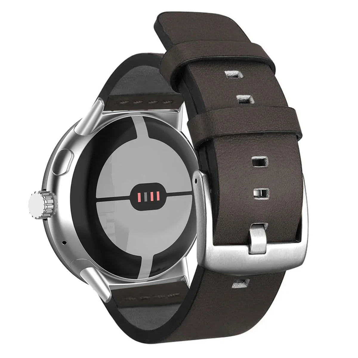 Bracelet pour Google Pixel Watch en cuir marron 1, 2, 3, 41mm 45mm marron