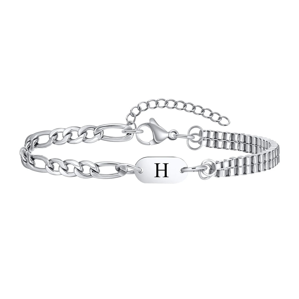 Bracelet homme initiale h