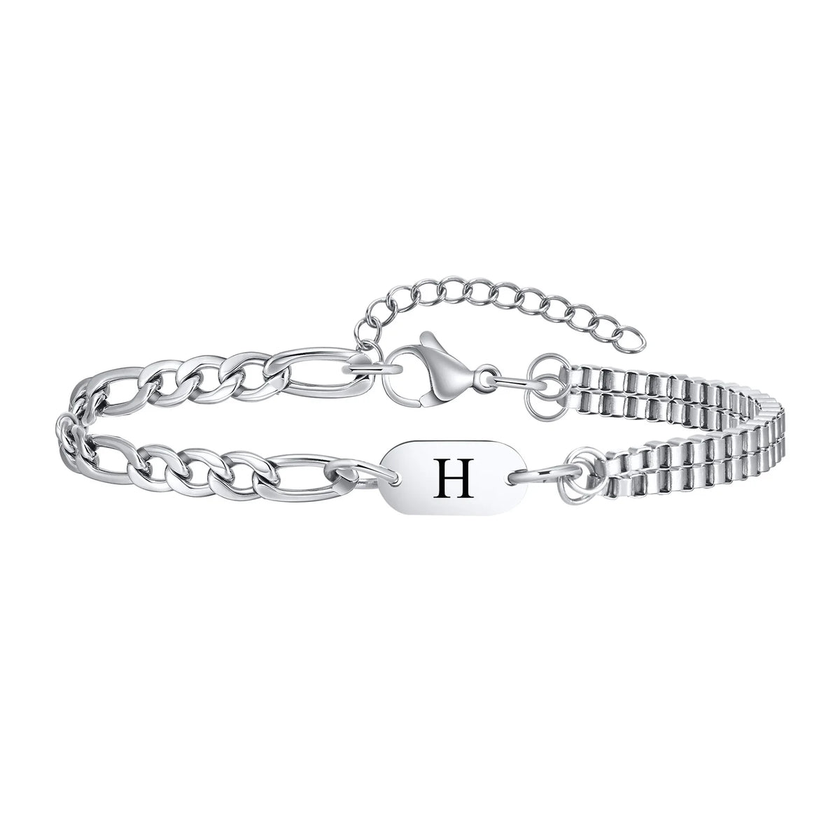 Pulsera para hombre inicial - letra 